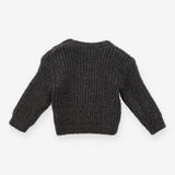 Sweater grey knit smile