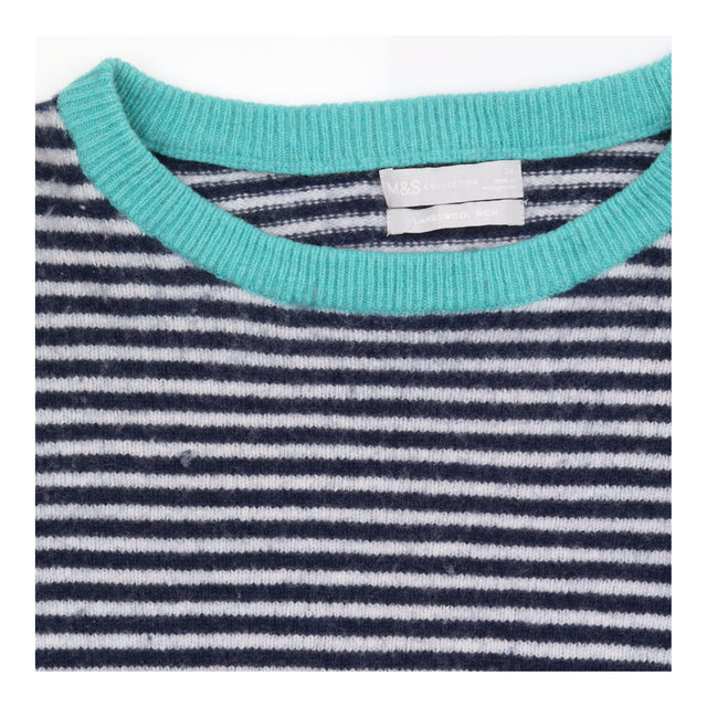 Jumper Striped Lambswool Rich Crew Neck