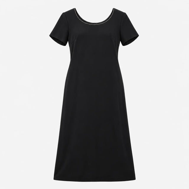 Dress Vintage St Michael Embellished Neck Short Sl