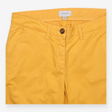 Cotton Stretch Chino Trousers Ochre Mustard Yellow