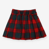 Skirt red green check kilt