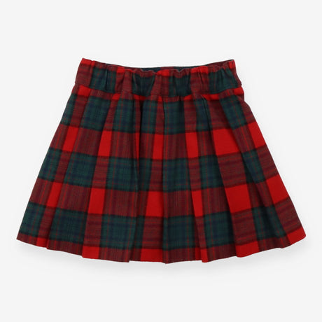 Skirt red green check kilt