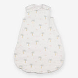Sleeping bag white with palm trees
