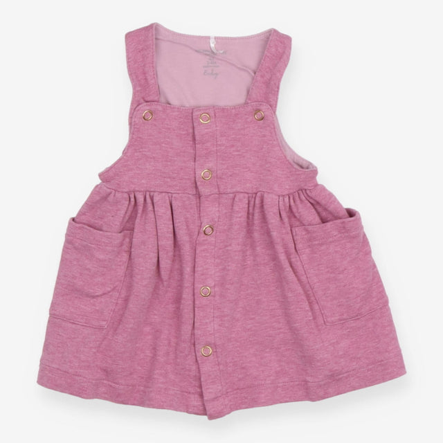 Pinafore jersey pink marl