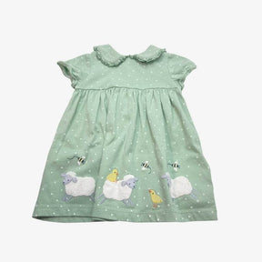 Green Spotty Lamb Dress