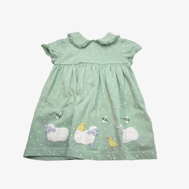 Green Spotty Lamb Dress