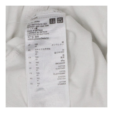Uniqlo White Henley Long Sleeve Top – Smooth Cotto