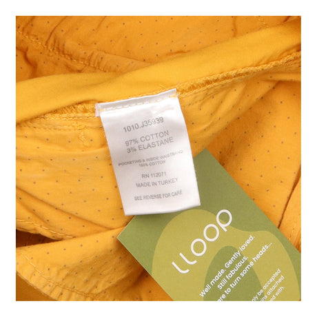 Cotton Stretch Chino Trousers Ochre Mustard Yellow
