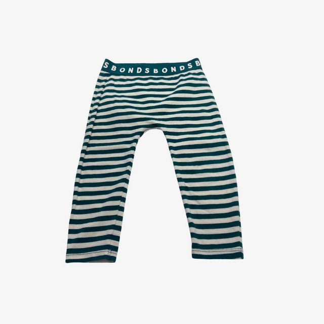 Green Stripe Leggings