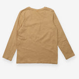 Basics beige marl long sleeve t-shirt