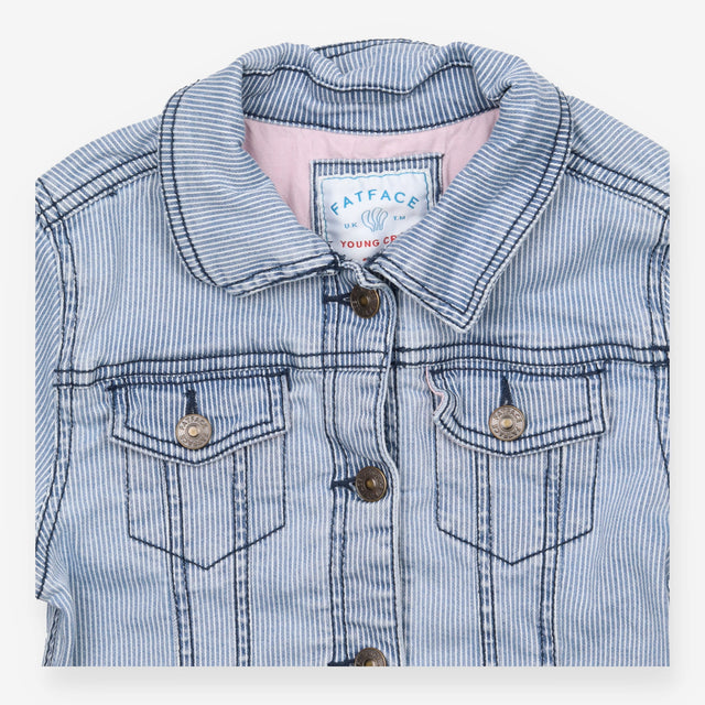 Denim jacket striped 