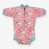 Baby Wetsuit Pink and Blue Zebra Print