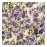Sleeveless Dress Grey Yellow Floral Silk Blend