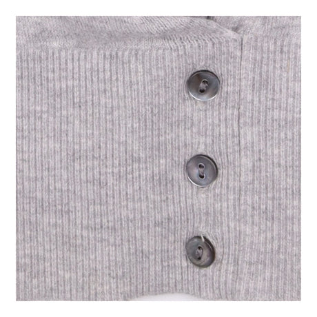 Cardigan Grey Marl Wrap Front Long Sleeve Knit