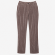 Fine Cord Trousers Straight Leg Smart Casual Grey