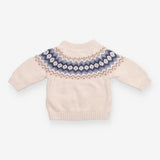 Sweater knit fairisle cream