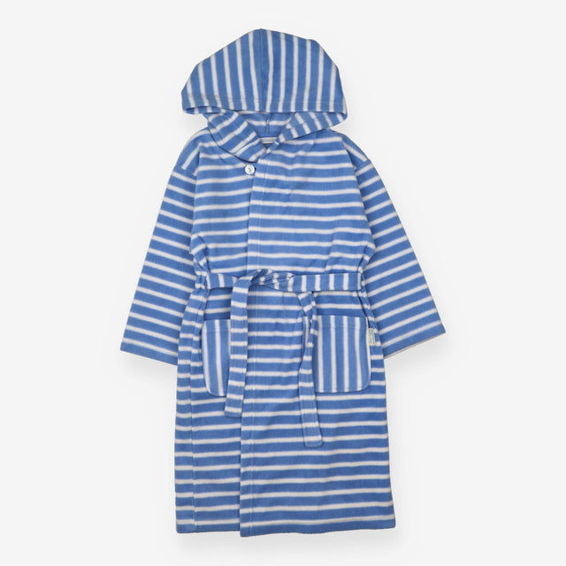 Dressing Gown Blue and White Stripe