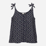 Tie Shoulder Cami Top Navy