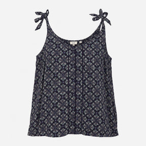 Tie Shoulder Cami Top Navy