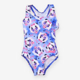 Swimsuit panda in glasses blue
