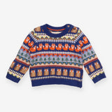 Jumper Navy with Fox and Owls