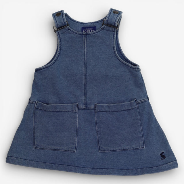 Blue Pinafore Dress, Pockets