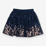 Navy tulle and sequin skirt