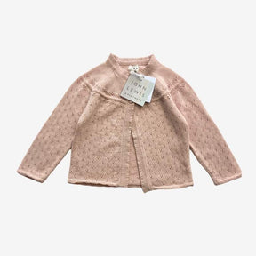 Pink knit cardigan