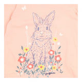 T-shirt long sleeve pink rabbit