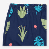 Harem Joggers Blue Jungle Print