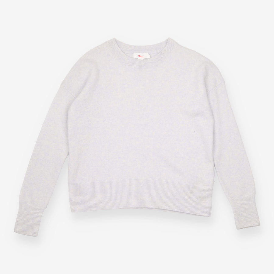 Jumper Grey blue Cashmere Crew Neck Lounge Knit Sw