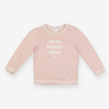 Pink Heart Knit Sweater 