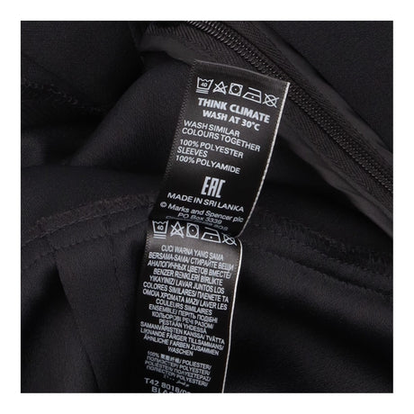 Black V Neck Wrap Front Semi Sheer Lace Long Sleev