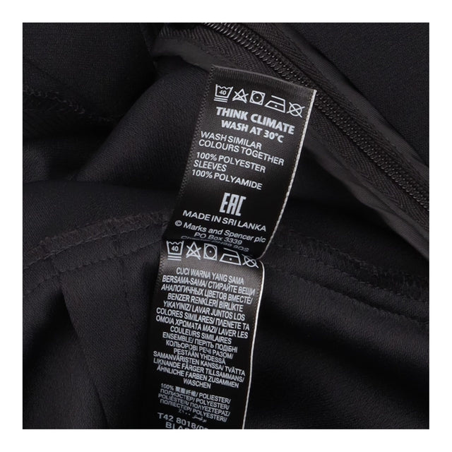 Black V Neck Wrap Front Semi Sheer Lace Long Sleev