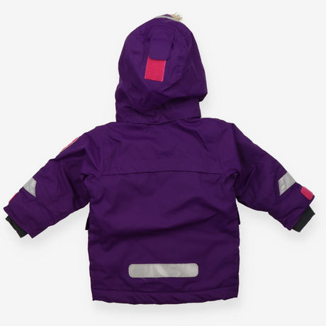 Parker purple fur hood