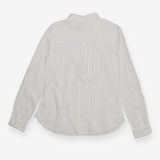 White Pintuck Pleat Blouse – Dobby Texture, Button