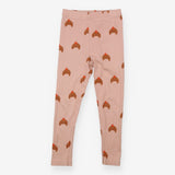 Legging pink ribbed croissants  