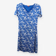 Joe Browns Blue White Floral Jersey Short Sleeve M