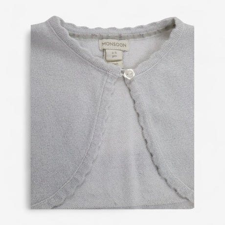 Cardigan Bolero Silver Glitter
