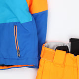 Dare2B Ski Suit Blue and Orange Dungaree and Coat