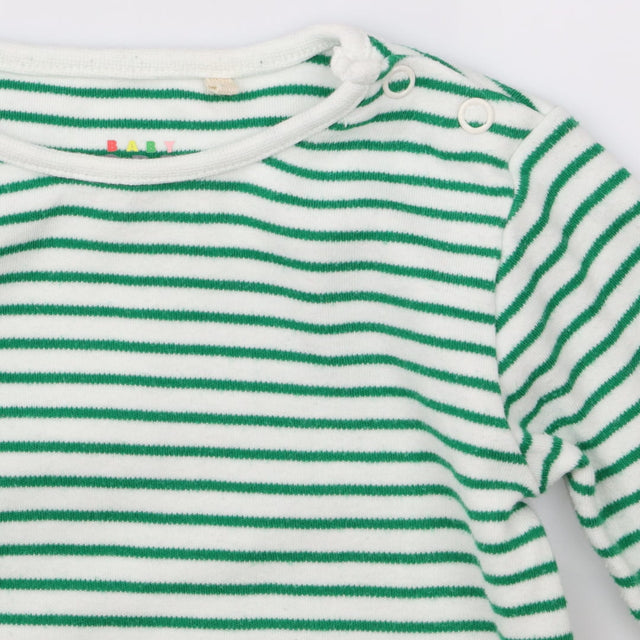 Green Striped Bodysuit