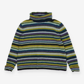 Braque Lambswool Stripe Jumper – Roll Neck Knit Sw