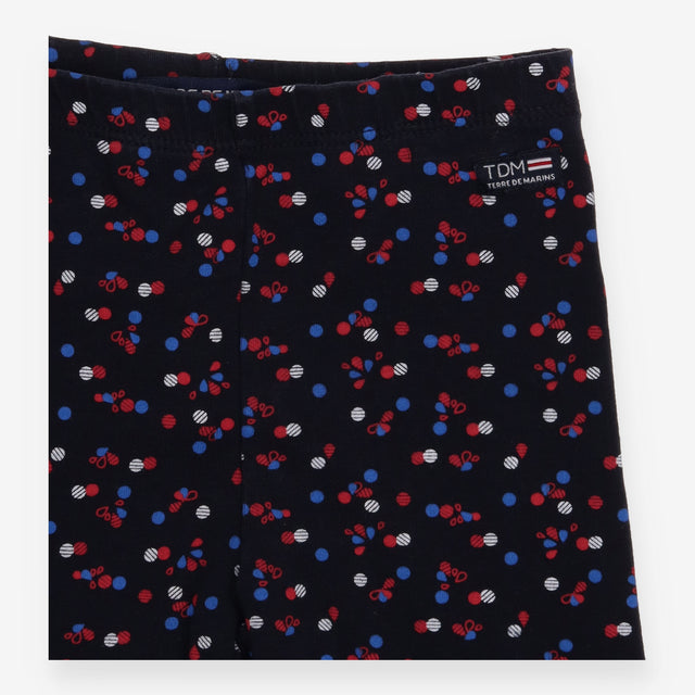 Terre De Marins Leggings black with white red blue