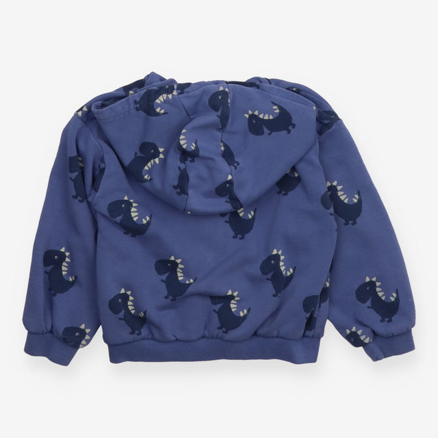 Blue Dinosaur Zip Hoodie