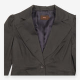 Reiss Dark Charcoal Fine Pinstripe Tailored Blazer