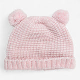 Pink Knit Velour Hat