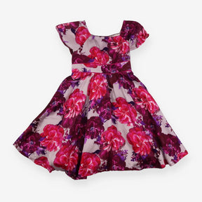 Dress red floral