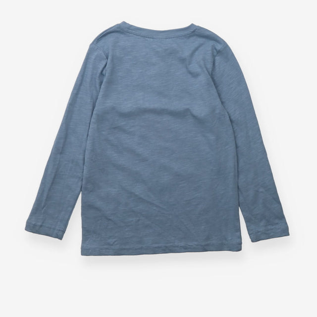 Basics blue marl long sleeve t-shirt