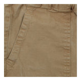Casual Shorts Beige Organic Cotton Drawstring Pock