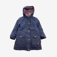 Navy Blue Padded Coat with Pink Bunny